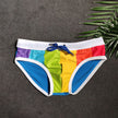 Men's Rainbow Swim Briefs | Color Stitching Nylon Swimsuit Canada | M-XXL