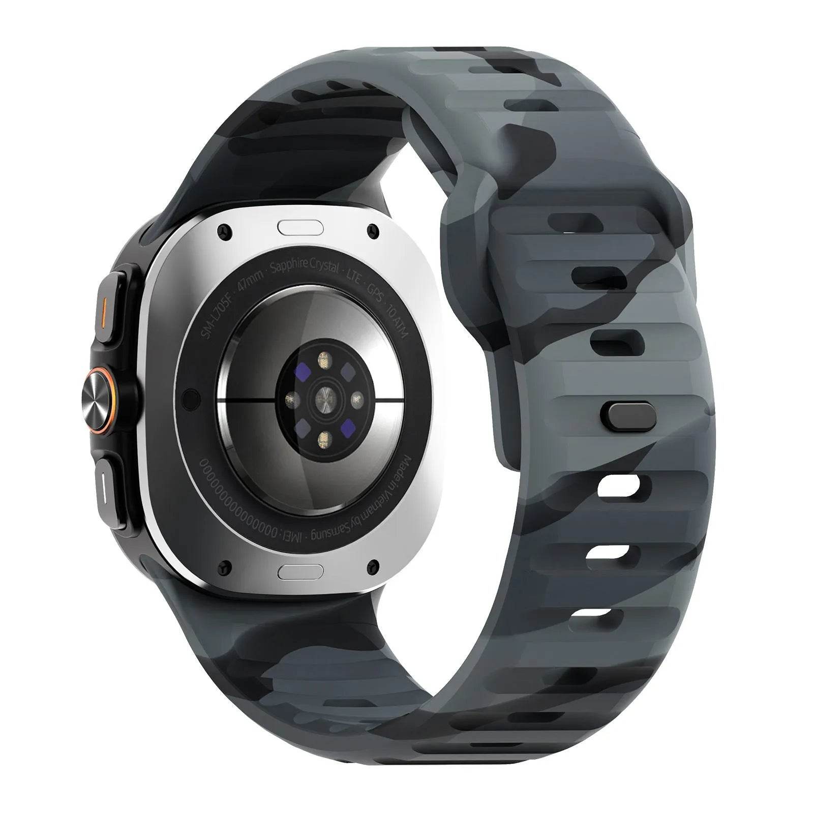 Sport Style Watch Ultra Wave Reverse Buckle Silicone  Strap