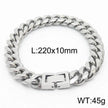 Cuban Link Chain Trimming Chain Jewelry Buckle Titanium Steel Bracelet