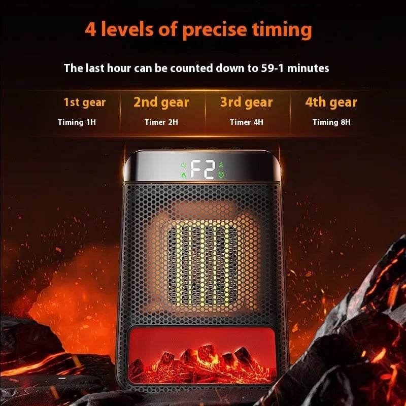 Portable Whole House Room Instant 3D Electric Flame Space Heater