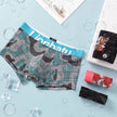 Ice Silk Men's Boxers Breathable Printed Boxer Briefs Mid waist