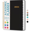 A5 Coil Planner Notebook 2026 – Spiral Bound Daily Planner in 6 Colours