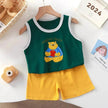 New Vest Suit Cotton Sleeveless Boy Summer Clothing Vest Two-piece Set  for boys