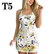 High Waist Women Dresses Spring And Summer Spaghetti Strap Large Flower Print Skirt