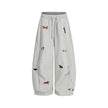 Dachshund Embroidered Sweatpants – Men's Loose Casual Joggers