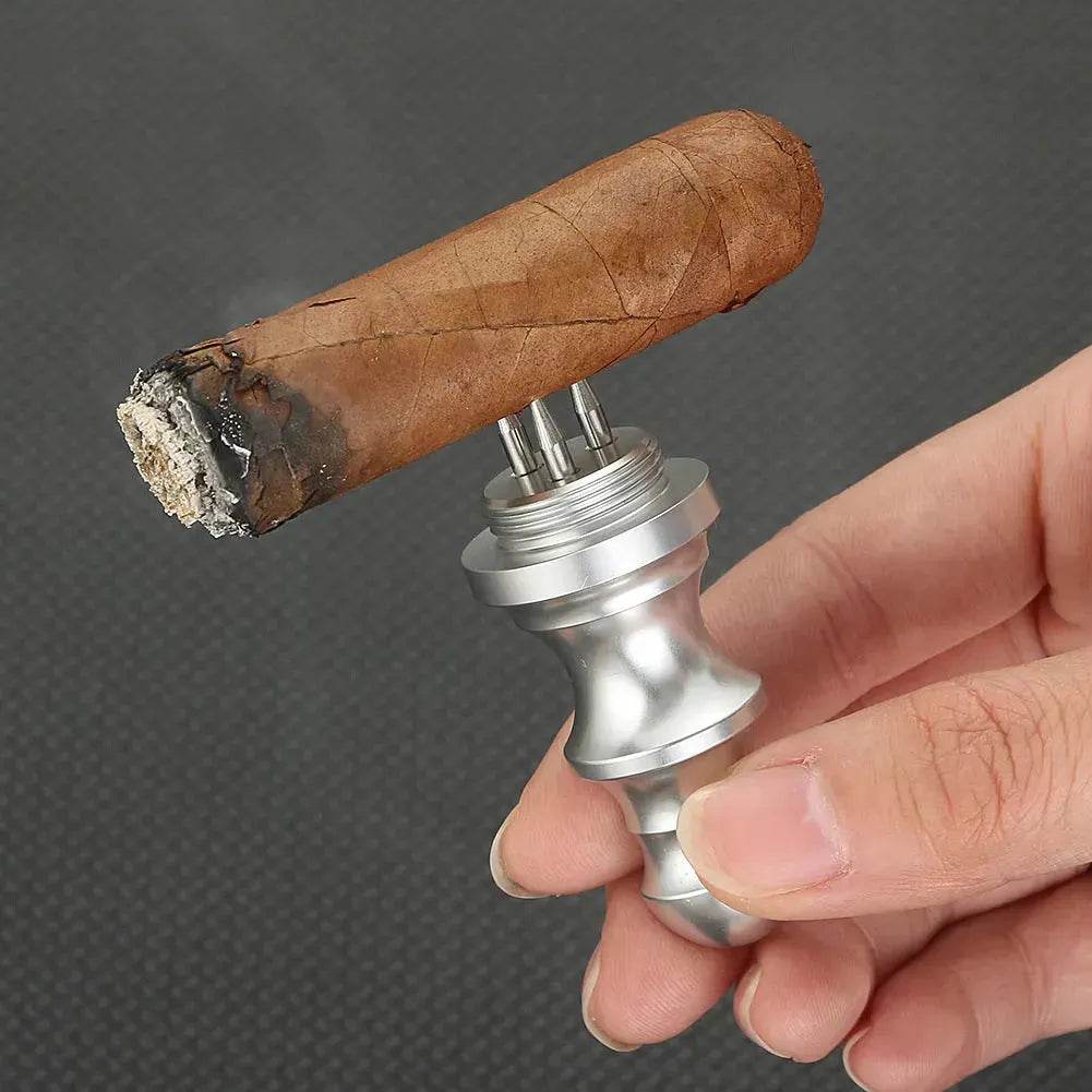 Multifunctional Cigar Pin Holder and Hole Punch