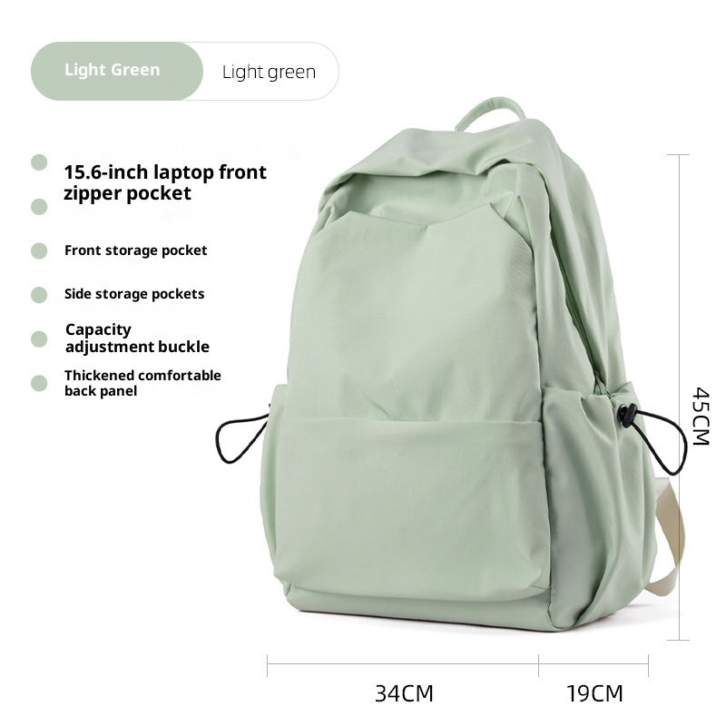 Mori Leisure Backpack – Lightweight Oxford School & College Bag | Khaki, Black, Green | 15.6
