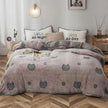 Plush Thick Snowflake Duvet Cover Single Piece Flannel