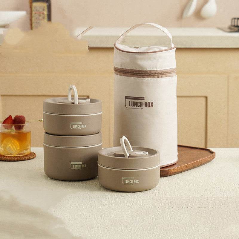 Portable Insulated Work Lunch Box and Canvas Lunch Bag