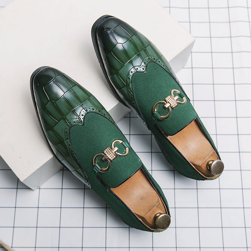 Men's Korean Style Low-Top Business Casual Leather Shoes – Pointed Toe PU