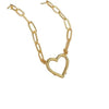 Stainless Steel Paperclip Twist Necklace