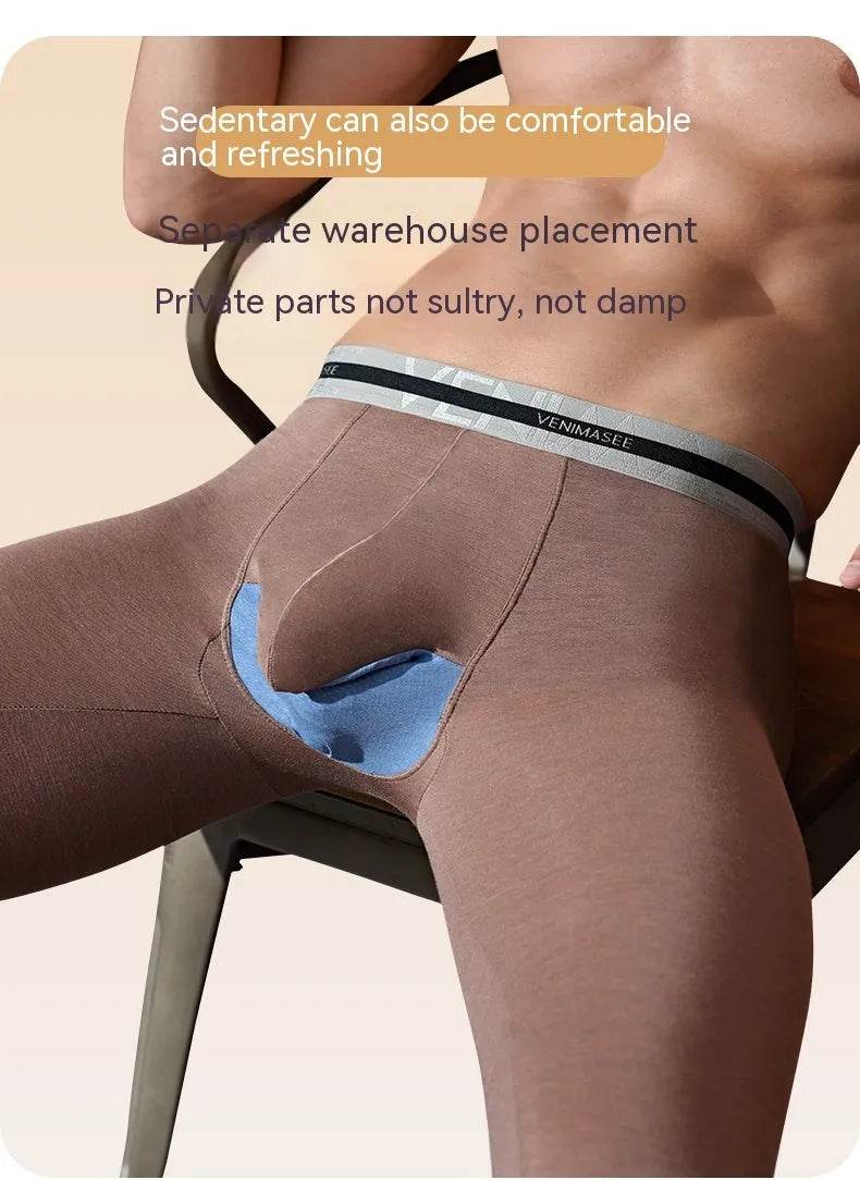 Rhinoceros Horn Big Bag Autumn Long John Pouch panties men's underwear