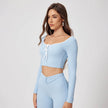 Quick-dry Training Running Sports Fitness Gym Crop Workout top for women