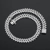 14mm Men's Hip Hop Zircon Thorns Cuban Link Chain