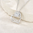 1 Carat Moissanite Solitaire Necklace Pendant – Platinum 925 Silver | GRA Certified