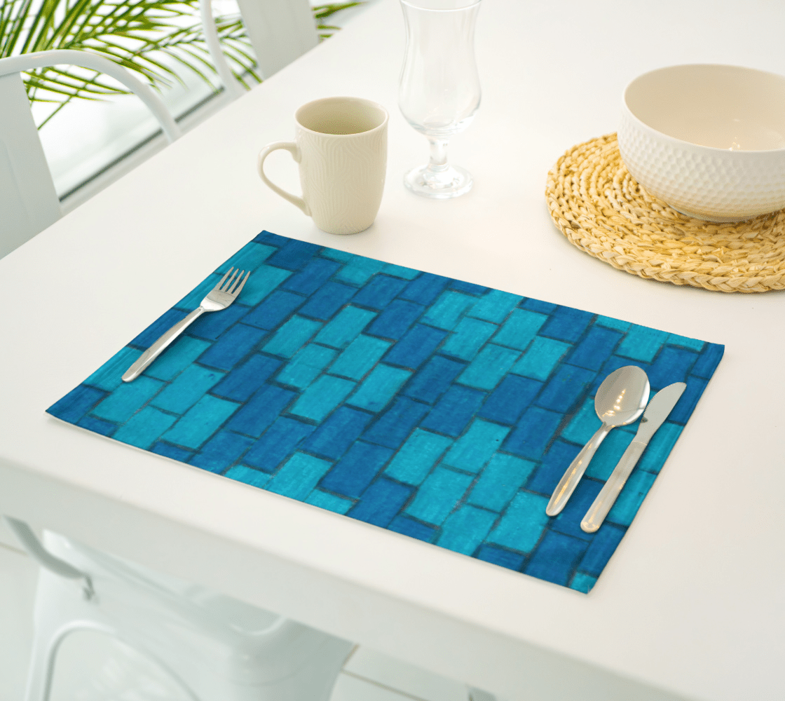 Placemat | Blue Bricks