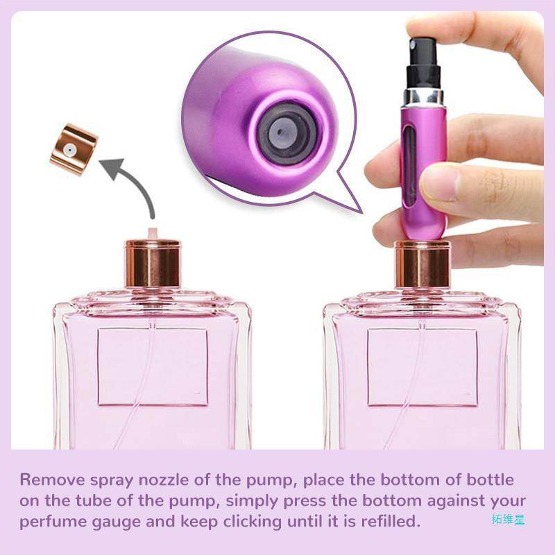 Mini Portable Refillable Perfume Atomizer Spray Bottle