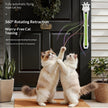 Wall-Mounted Interactive Cat Toy – Flying Rope USB Rechargeable Exercise Wand for Indoor Cats