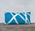 Throw Pillow Cover | 24 x 12 | White Lines