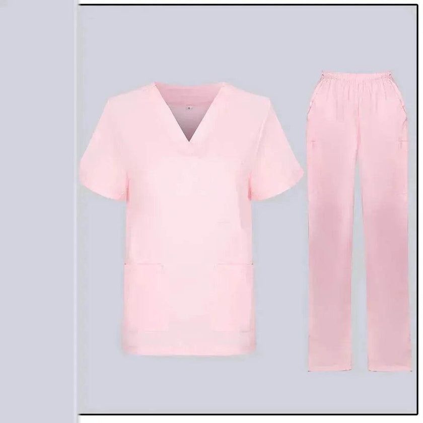 Women Nurse Uniform Female - Hospital Nurse Costume - V Neck Top Pants Set