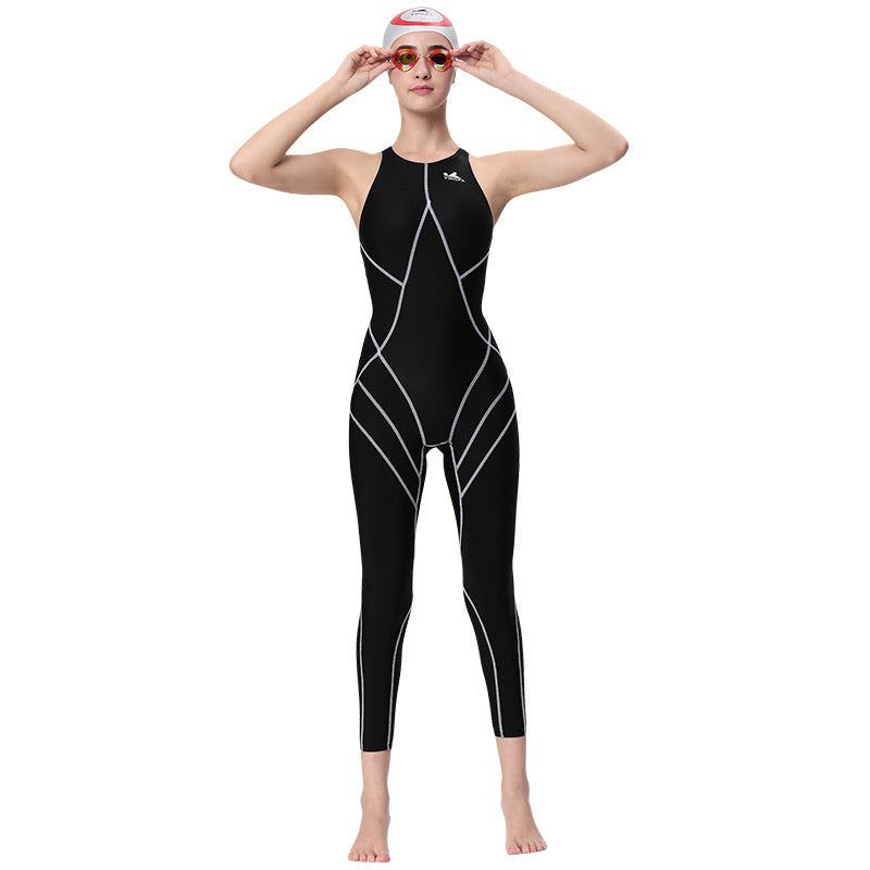Women's Professional Training One-Piece Swimsuit | Quick-Dry Competition Swimwear Canada