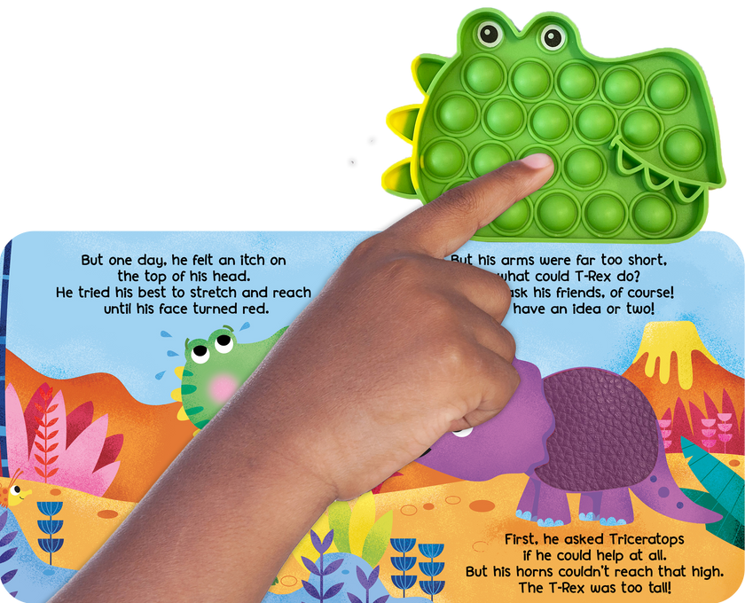 Little Hippo Books - Little T-Rex - Your Sensory Fidget Friend