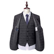 Men's Korean Slim Fit Business Suit – Dark Grey, S–4XL