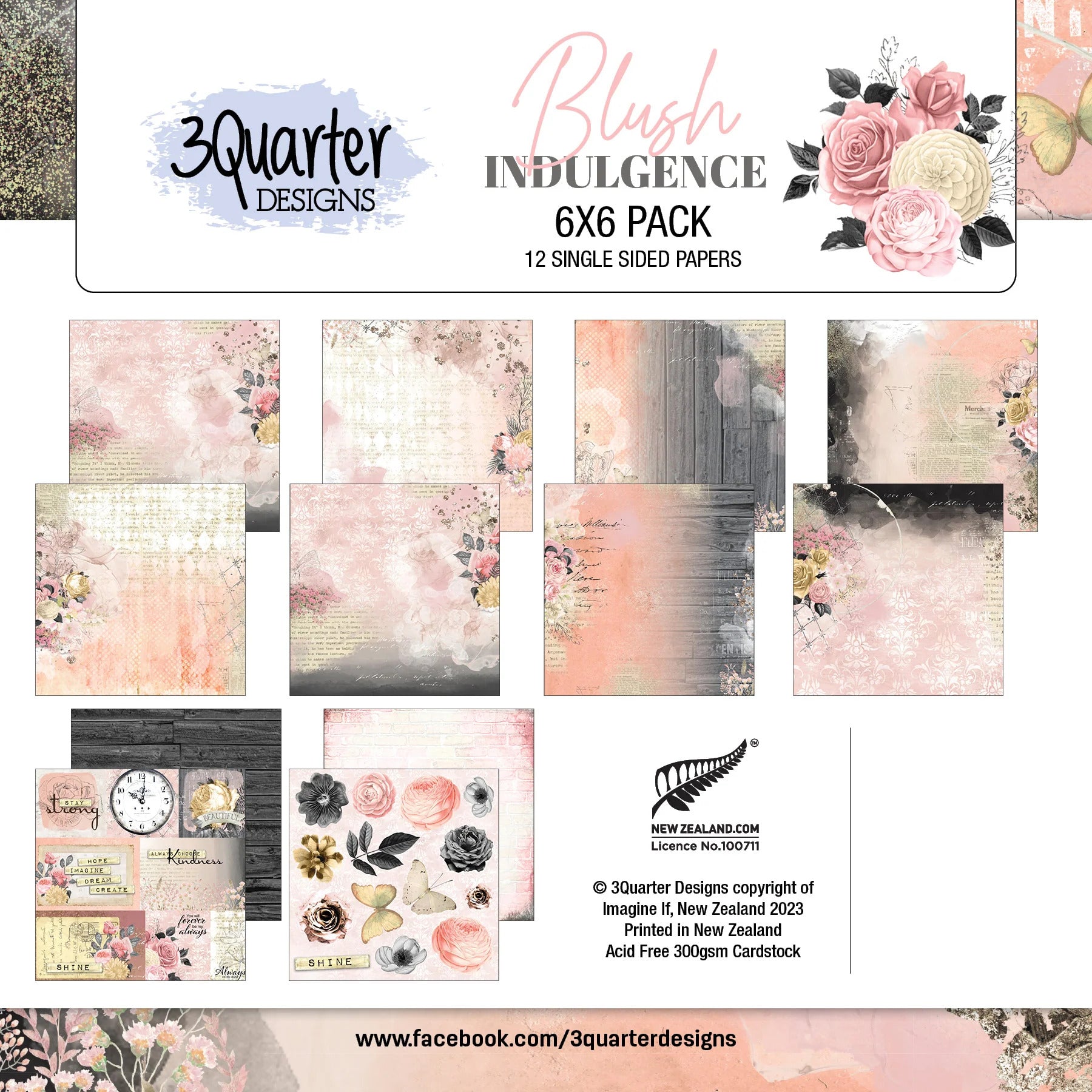 Blush Indulgence Paper Pack 6