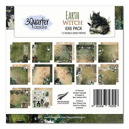 3Quarter Designs Earth Witch 6x6 Paper Pack