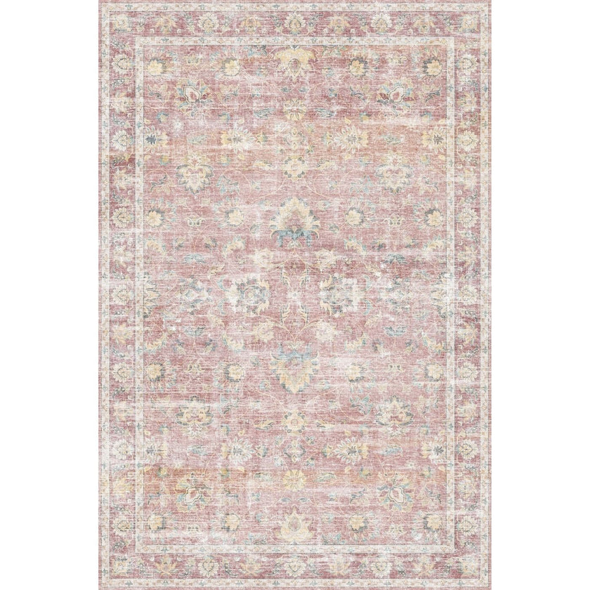 Elyse Pink Yellow Rug