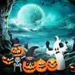 7.5ft Inflatable Halloween Pumpkin Ghost Family, Blow Up LED Display For Garden Indoor Outdoor
