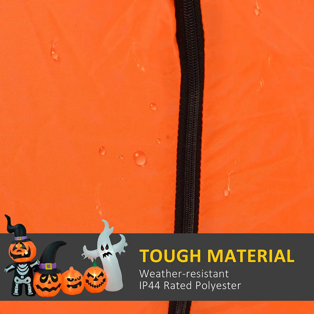 7.5ft Inflatable Halloween Pumpkin Ghost Family, Blow Up LED Display For Garden Indoor Outdoor