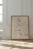 AU FIL DU TRAIT, Oeuvre sur toile étirée