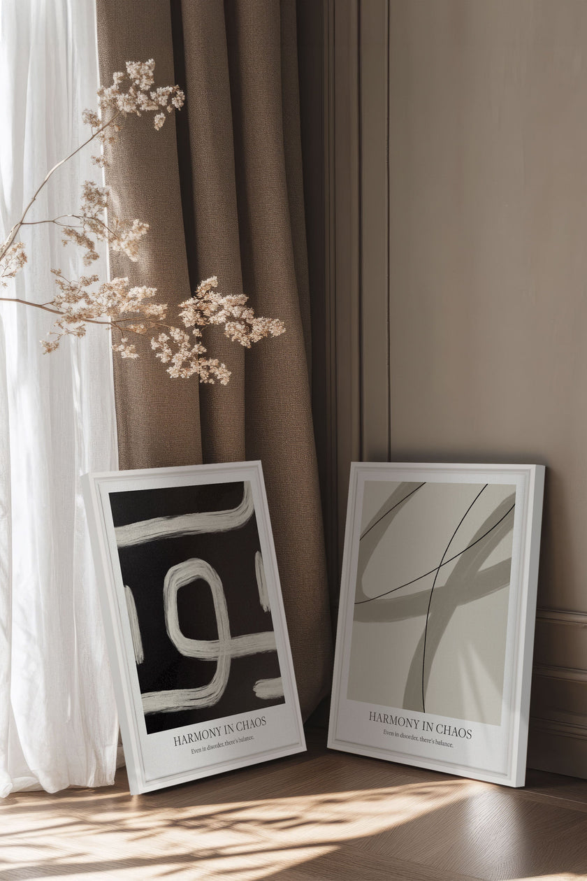 BALANCED FLOW DUO (2 Oeuvres sur toile étirée)
