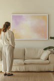 POWDERED GLOW, Oeuvre sur toile étirée