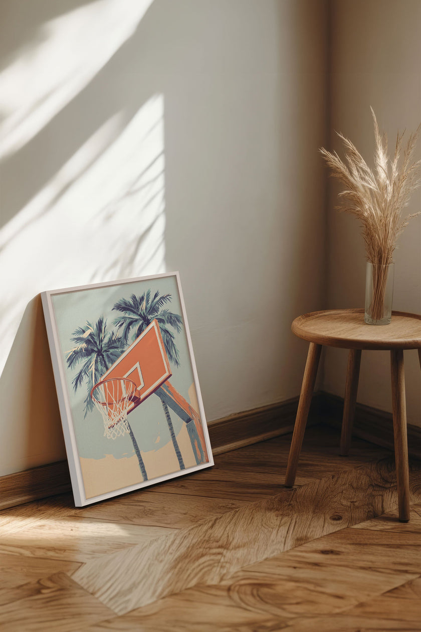 SUMMER HOOPS, Oeuvre sur toile étirée