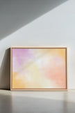 POWDERED GLOW, Oeuvre sur toile étirée