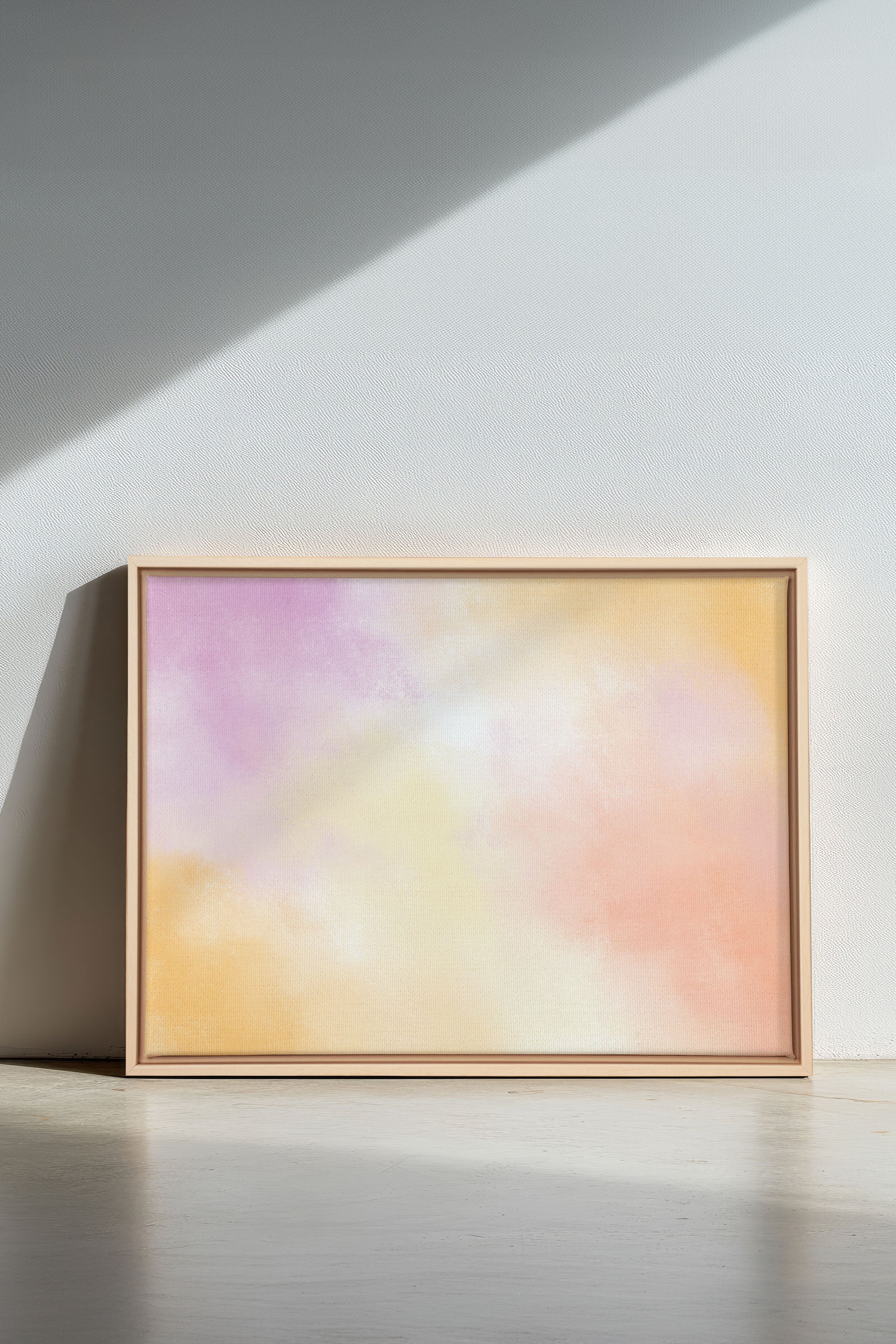 POWDERED GLOW, Oeuvre sur toile étirée