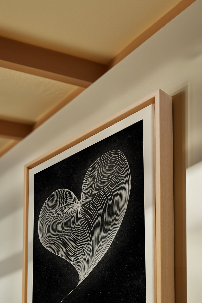 SILENT PULSE, Oeuvre sur toile étirée