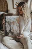 GOLDEN FEATHER, Oeuvre sur toile étirée