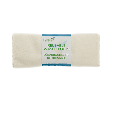 Colibri Bamboo/Organic Cotton Fleece Washcloths (Set of 5)