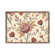 Floral Woven Blanket — Vintage Rose Throw