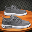 Men's Low-Top Canvas Lace-Up Casual Sneakers Soft Sole Everyday Shoes