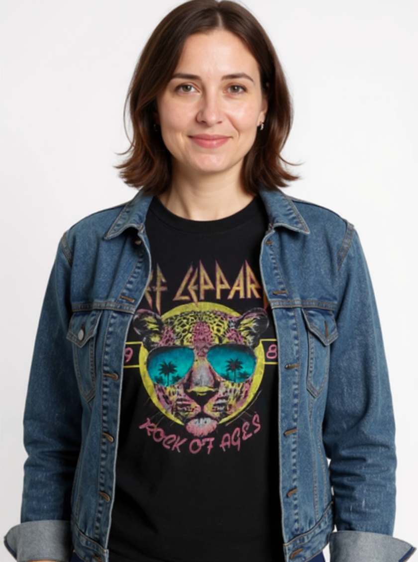 Def Leppard Vintage Rock of Ages Sunglasses T-Shirt