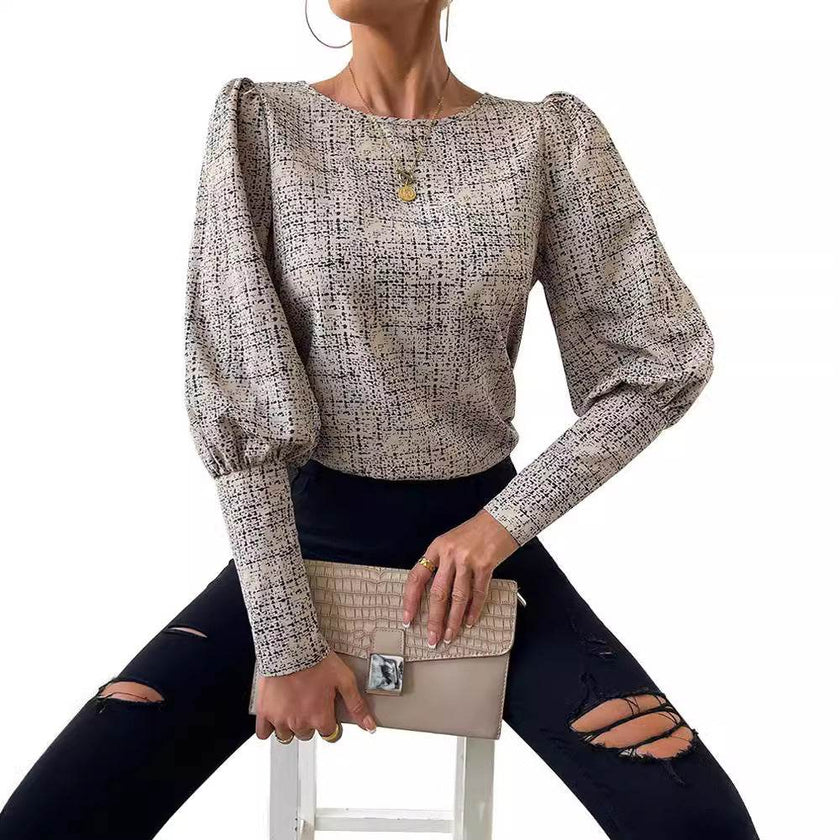 Fashionable Elegant Retro blouse top For Women
