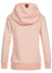 Women Printed loose hooded sweatshirt