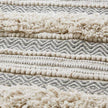 Woven Texture Stripe Bath Rug Grey 20x32