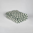 Baby's Breath & Forest Green Check Print Extended Throw