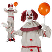5.7ft Eye Red Light Vibration Clown Sound Voice Control, Standing Balloon Clown, Battery Model - Battery Not Included, Halloween Standing Decoration