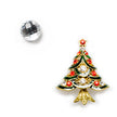 Magnetic Gemstone Christmas Tree Pin